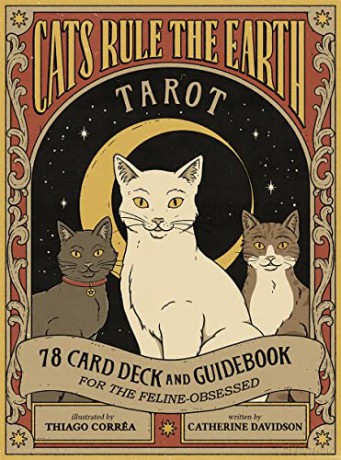 Cats Rule the Earth Tarot: 78-Card Deck and Guidebook for the Feline-Obsessed - Catherine Davidson [KSIĄŻKA]