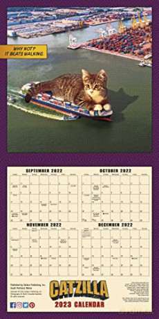 Catzilla 2023 Calendar (WALL 16 MONTH) - Fransdita Muafidin [KALENDARZ]