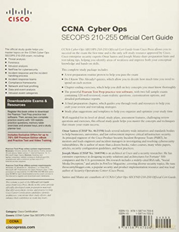 CCNA Cyber Ops SECOPS 210-255 Official Cert Guide (Certification Guide) - Omar Santos [KSIĄŻKA]