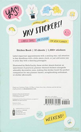 Celebrate Today: Yay Stickers!: Labels, Tapes, and Stickers for Your Planner and More - Jessica MacLeish [KSIĄŻKA]