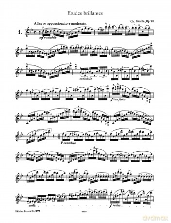 Charles Dancla-20 Etudes brillantes Op.73-Viola - Charles Dancla [KSIĄŻKA]