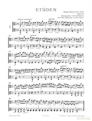 Charles Dancla-Etudes(15) Opus 68-2 Violas - Charles Dancla [KSIĄŻKA]