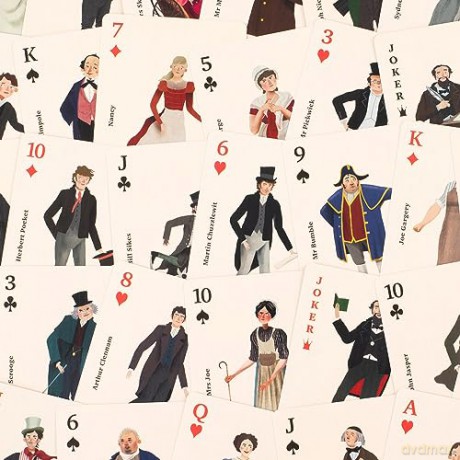 Charles Dickens Playing Cards - John Mullan [KARTY]