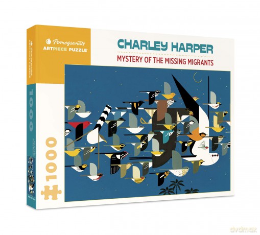 Charley Harper - Mystery of the Missing Migrants: 1,000 Piece Puzzle (CHARLEY HARPER JIGSAW PUZZLE) - Inc. Pomegranate Communications [KSIĄŻKA]