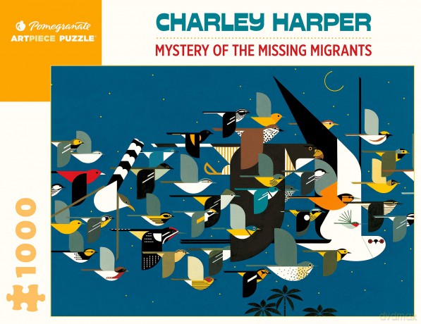 Charley Harper - Mystery of the Missing Migrants: 1,000 Piece Puzzle (CHARLEY HARPER JIGSAW PUZZLE) - Inc. Pomegranate Communications [KSIĄŻKA]