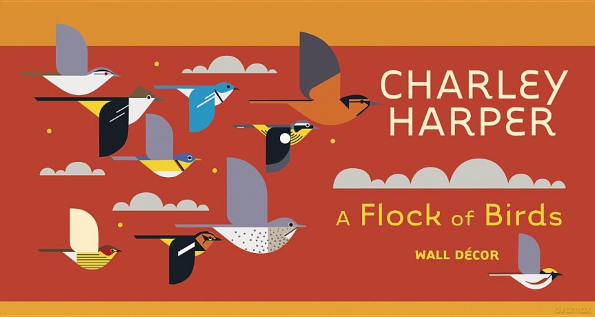 Charley Harper Flock Of Birds Wall Decor [KSIĄŻKA]