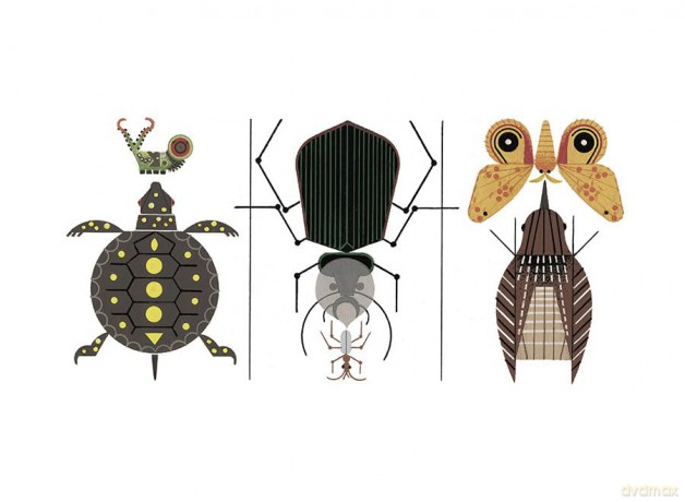 Charley Harper the Animal Kingdom Book of Postcards - Pomegranate [KSIĄŻKA]