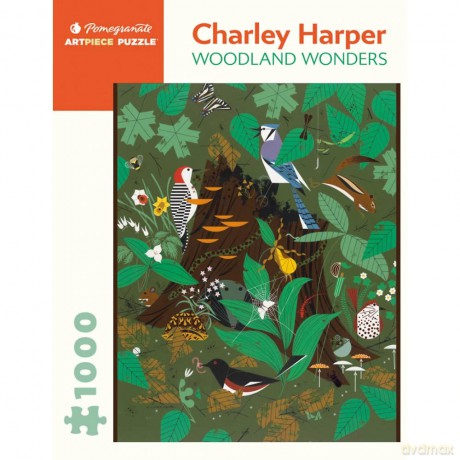 Charley Harper Woodland Wonders 1000-Piece Jigsaw Puzzle - Charley Harper [KSIĄŻKA]
