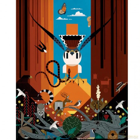 Charley Harper: Canyon Country 1000-Piece Jigsaw Puzzle - Charley Harper [KSIĄŻKA]
