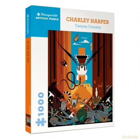 Charley Harper: Canyon Country 1000-Piece Jigsaw Puzzle - Charley Harper [KSIĄŻKA]
