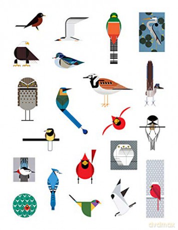 Charley Harper's Birds Sticker Book - Charley Harper [KSIĄŻKA]