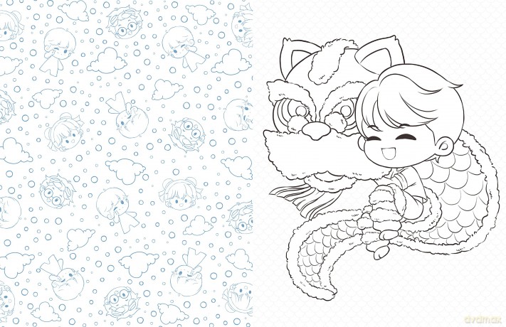Chibi World Coloring: Color your way through cute and cool chibi art! (2) (Manga Coloring) - Piuuvy [KOMIKS]