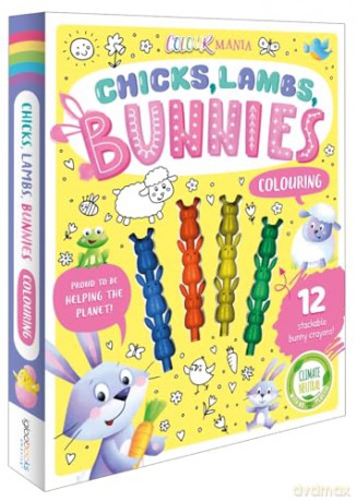 Chicks, Lambs, Bunnies Colouring (Colourmania Eco) - Igloo Books [KSIĄŻKA]
