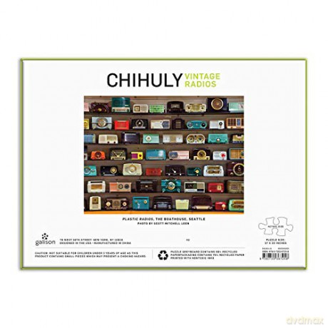 Chihuly Vintage Radios 1000 Piece Puzzle - Galison [PUZZLE]