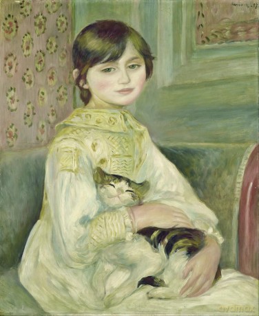 Child with Cat (Julie Manet) Notebook - Pierre-Auguste Renoir [KSIĄŻKA]