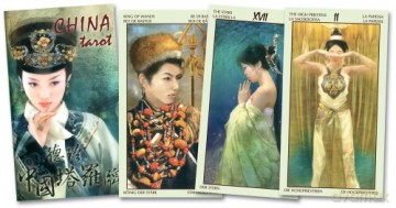China Tarot: 78 full colour cards and instructions - Der Jen [KSIĄŻKA]