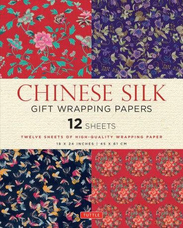 Chinese Silk Gift Wrapping Papers: 18 x 24 inch (45 x 61 cm) Wrapping Paper [KSIĄŻKA]