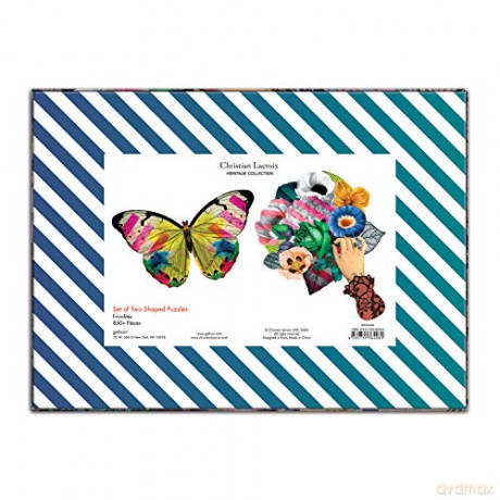 Christian Lacroix Heritage Collection Frivolités Set of 2 Shaped Puzzle Set - Galison [PUZZLE]