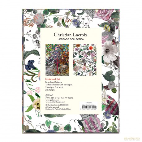 Christian Lacroix Heritage Collection Les 4 Saisons Boxed Notecards - Galison [KSIĄŻKA]