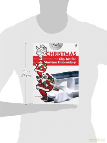 Christmas Clip Art for Machine Embroidery (Dover Clip Art Embroidery) - Alan Weller [KSIĄŻKA]