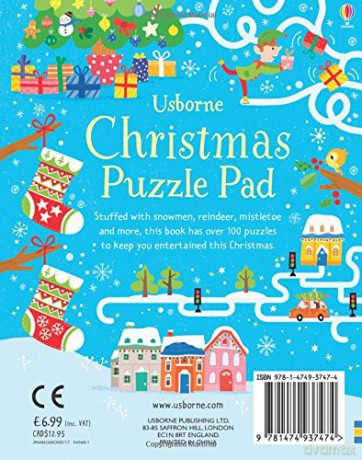 Christmas Puzzles Pad (Puzzle Pads) - Simon Tudhope [KSIĄŻKA]