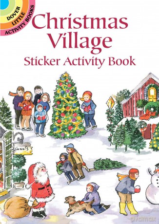 Christmas Village Sticker Activity Book (Little Activity Books) - Joan O'Brien [KSIĄŻKA]