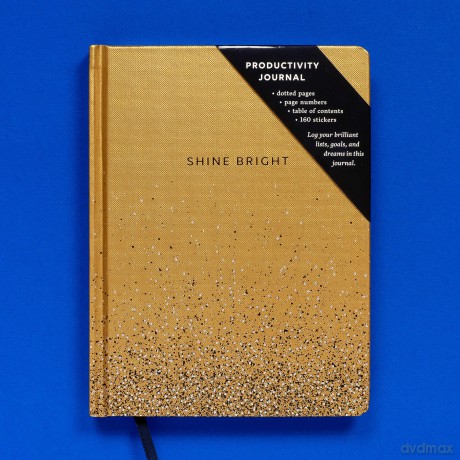Chronicle Books Shine Bright Productivity Journal, Gold - Chronicle Books [KALENDARZ]