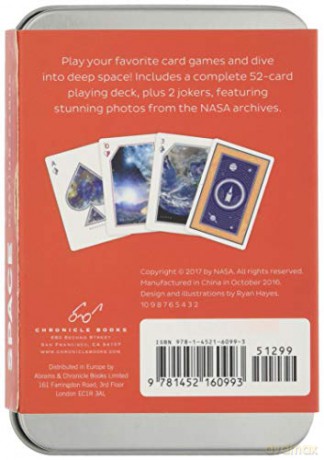Chronicle Books Space Playing Cards: Featuring Photos from the Archives of Nasa - Chronicle Books [KSIĄŻKA]