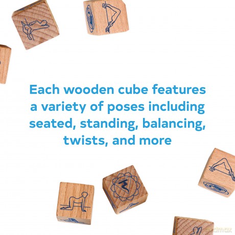 Chronicle Books Yoga Dice: 7 Wooden Dice, Thousands of Possible Combinations! - Chronicle Books [KSIĄŻKA]