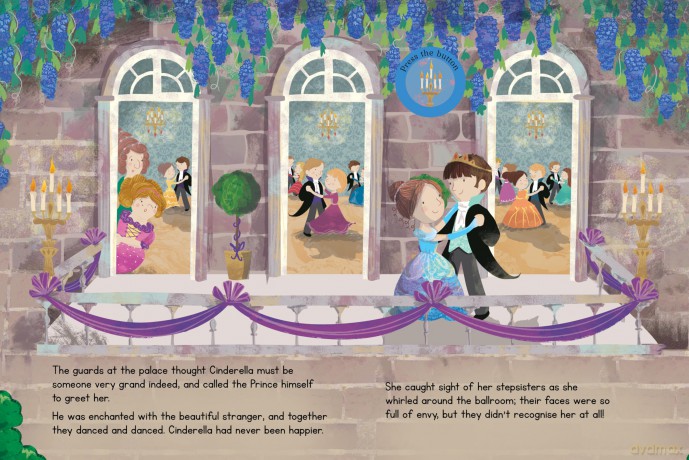 Cinderella Fairy Tale Sound Book - 6 Enchanting Sound Buttons To Press And Play (Sound Books) [KSIĄŻKA]
