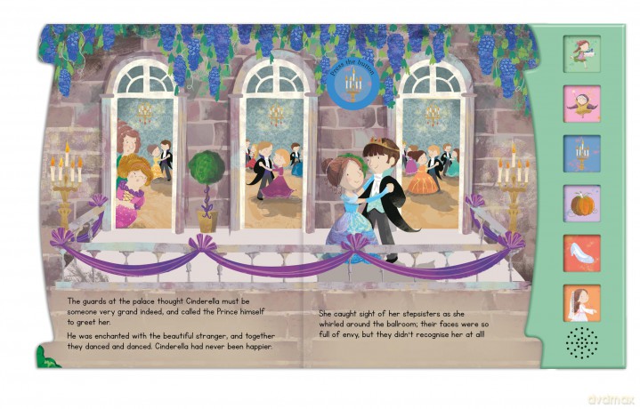 Cinderella Fairy Tale Sound Book - 6 Enchanting Sound Buttons To Press And Play (Sound Books) [KSIĄŻKA]