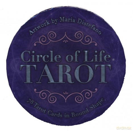 Circle of Life Tarot: 78 Tarot Cards in Round Shape - Maria Distefano [KSIĄŻKA]
