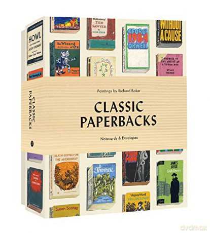 Classic Paperbacks Notecards and Envelopes: 12 Notecards and Envelopes - Richard Baker [KSIĄŻKA]