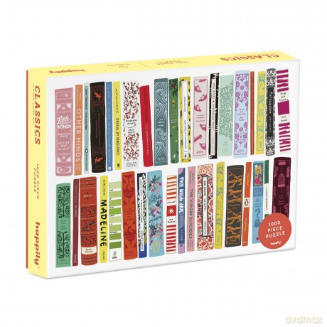 Classic's 1000 Piece Jigsaw Puzzle for Adults | Premium 100% Recycled Board | 1000 Piece Book Cover Jigsaw Puzzle | Gifts for Book Lovers | Happily Jigsaw Puzzles [PUZZLE]