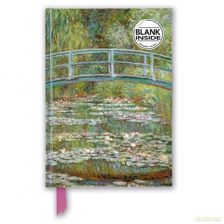 Claude Monet: Bridge over a Pond of Water Lilies (Foiled Blank Journal) (Flame Tree Blank Notebooks) - Flame Tree Studio [KSIĄŻKA]