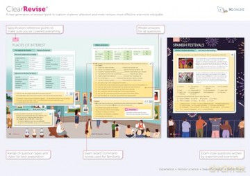 ClearRevise AQA GCSE Spanish (Higher and Foundation): Illustrated Revision and Practice (ClearRevise AQA GCSE Spanish 8692): Foundation and Higher - PG Online [KSIĄŻKA]