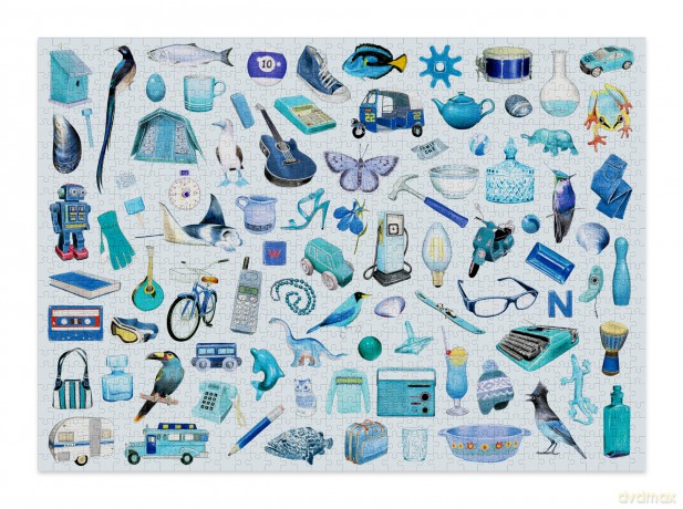Cloudberries Blue Puzzle, 1000 Piece Jigsaw Puzzles for Adults, Blue Puzzles, Detailed Puzzles for Adults, 1000 Piece Puzzles, Blue Gifts for Adults [PUZZLE]