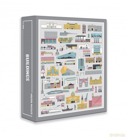 Cloudberries Buildings - Fun 500-Piece Buildings Jigsaw Puzzle for Adults with Cool Architecture and Construction Theme (500 pieces) [PUZZLE]