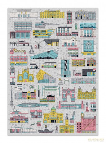 Cloudberries Buildings - Fun 500-Piece Buildings Jigsaw Puzzle for Adults with Cool Architecture and Construction Theme (500 pieces) [PUZZLE]