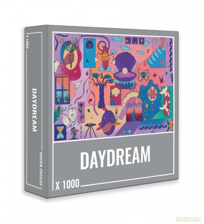 Cloudberries Daydream Puzzle, Cool 1000 Piece Jigsaw Puzzles for Adults, Featuring Surreal Modern Art in Fun Pinks and Purples, Beautiful Puzzles for Adults [PUZZLE]