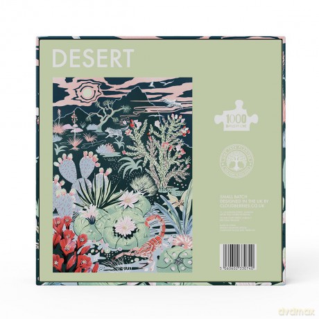 Cloudberries Desert Jigsaw Puzzle, 1000 Piece Random Cut Jigsaw Puzzles for Adults, Small Batch by Cloudberries [PUZZLE]