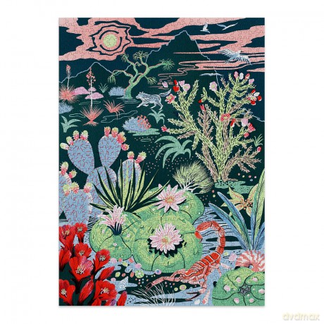 Cloudberries Desert Jigsaw Puzzle, 1000 Piece Random Cut Jigsaw Puzzles for Adults, Small Batch by Cloudberries [PUZZLE]
