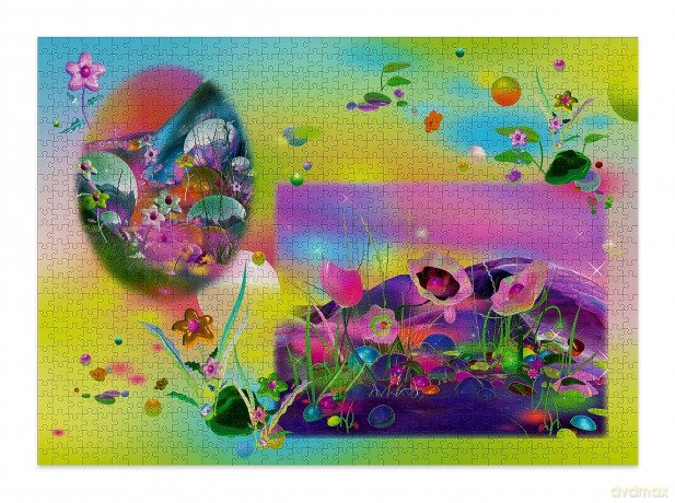 Cloudberries Dreamscape Puzzle - Vivid 1000-Piece Colour Gradient Puzzle for Adults with Trippy, Psychedelic Theme. Made in Europe [PUZZLE]