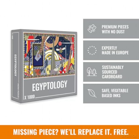 Cloudberries Egyptology Puzzle, 1000 Piece Ancient Egypt Jigsaw Puzzle for Adults, Egyptian Gifts for Adults, Pyramid Puzzle, Archaeology Puzzles, History Puzzles [PUZZLE]