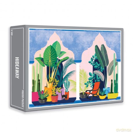 Cloudberries Hideaway - Fun, Modern 500-Piece Jigsaw Puzzle for Adults Featuring a Cool Houseplant and Cactus Theme [PUZZLE]