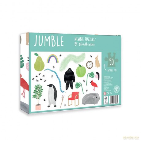 Cloudberries Jumble Puzzle - Cute, Modern 50 Piece Puzzle for Kids | Jigsaw Puzzles for 4+ Year Olds | Large Piece Jigsaw Puzzles for Kids (Also Suitable as Large Piece Puzzles for Adults) [PUZZLE]