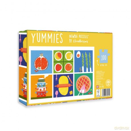 Cloudberries Yummies Puzzle - Modern 100 Piece Food Puzzle for Kids | Jigsaw Puzzles for 6+ Year Olds | Large Piece Jigsaw Puzzles for Kids (Also Suitable as Large Piece Puzzles for Adults) [PUZZLE]
