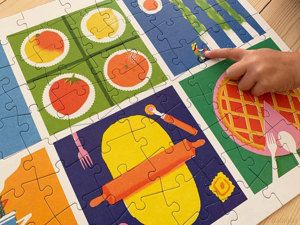 Cloudberries Yummies Puzzle - Modern 100 Piece Food Puzzle for Kids | Jigsaw Puzzles for 6+ Year Olds | Large Piece Jigsaw Puzzles for Kids (Also Suitable as Large Piece Puzzles for Adults) [PUZZLE]