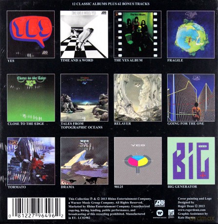 Yes: The Complete Atlantic Studio Albums 1969-1987 [12CD]
