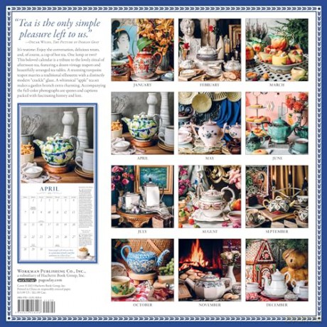 Collectible Teapot Wall Calendar 2024: A Tea Obsessive's Dream Come True - Betty Shin Binon [KALENDARZ]